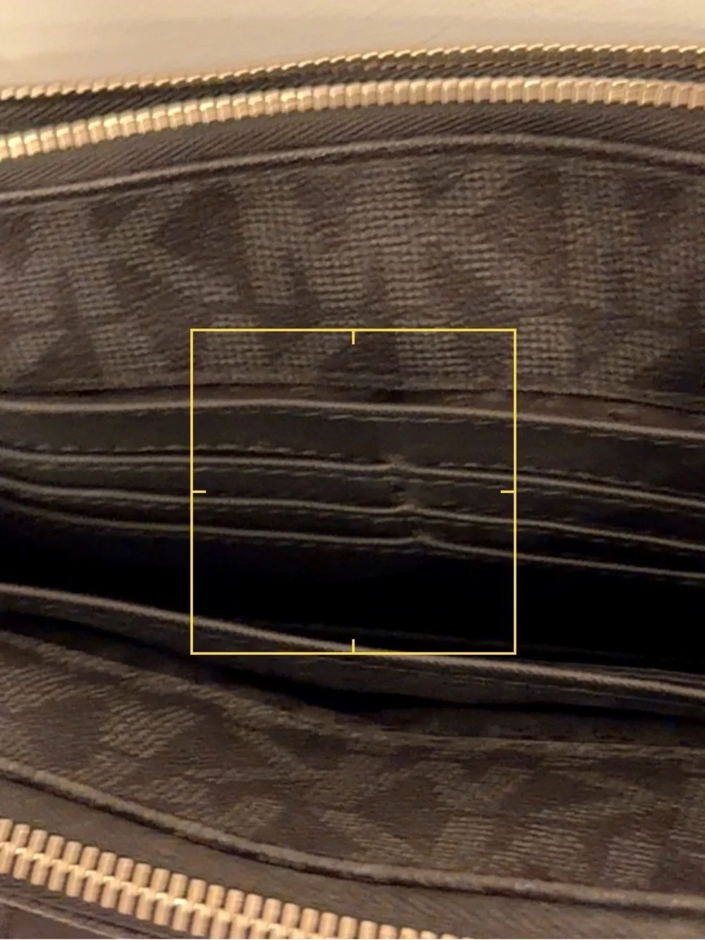 Michael Kors Fulton Black Monogram Crossbody Silver Hardware